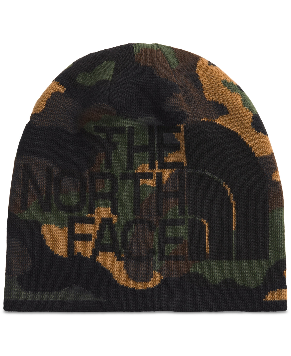 The North Face Men's Classic Fit Reversible Highline Beanie - Tnf Black Tnf Camo Print/tnf Black | Macy's