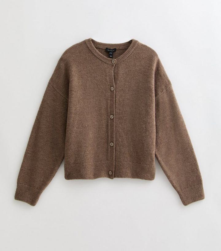 Mink Crew Neck Cardigan
						
						Add to Saved Items
						Remove from Saved Items | New Look (UK)