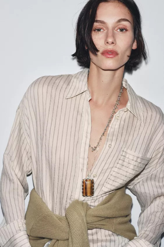 PACK OF 2 LINK AND STONE NECKLACES | Zara US