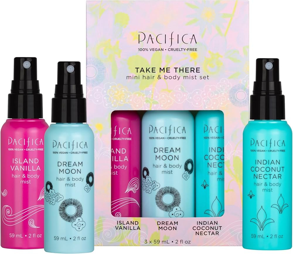 Pacifica Hair & Body Mist Take Me There Travel Size, Gift Set, Fragrance, Perfume Body Spray, Isl... | Amazon (US)