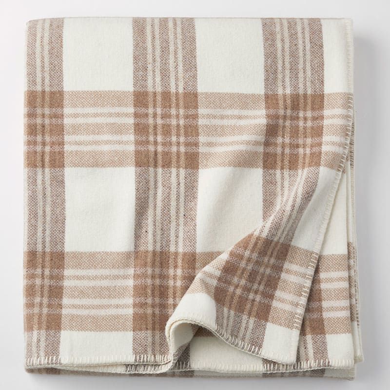 Ledge Plaid Merino Wool Blanket | The Company Store