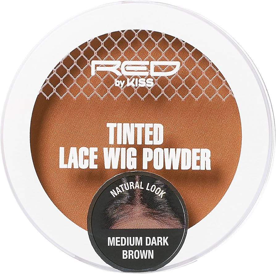 Red by Kiss Stocking Wig Cap 5 PCS (Dark Brown) with Lace Wig Powder Tinted (Medium Dark Brown) | Amazon (US)