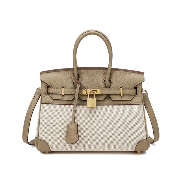 Tiffany & Fred Canvas & Leather Satchel/Shoulder Bag | Shop Simon