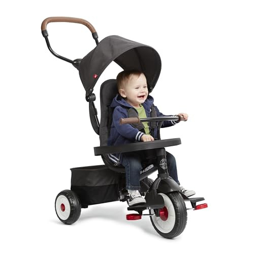Radio Flyer City 4-in-1 Stroll 'N Trike, for Riders 1-5 Years Old, Black | Amazon (US)