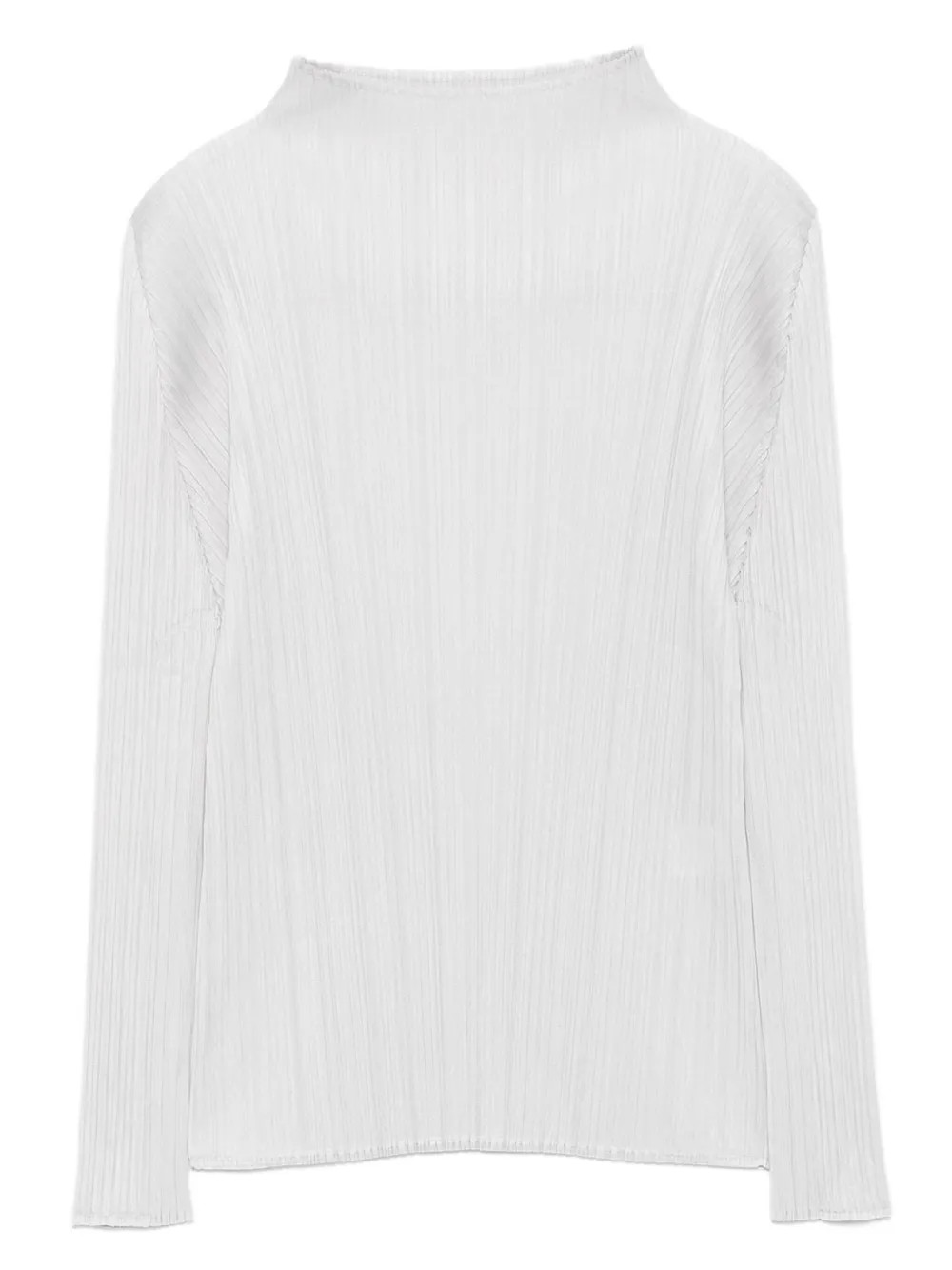 Pleats Please Issey Miyake pleated mock-neck top - Grey | Farfetch Global