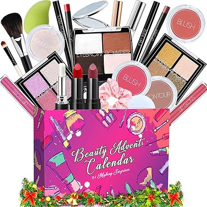 Makeup Advent Calendar 2025 Teen Girls Women Beauty Countdown Calendar Christmas Gifts for Women ... | Amazon (US)