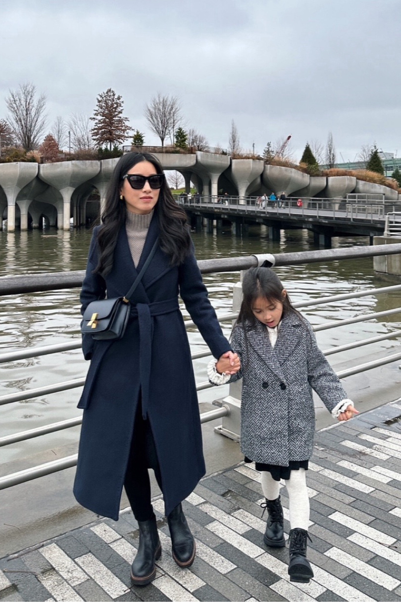 Mom & me classic winter outfits with thermal tights. Included links for Nori’s Amazon boots and fleece lined tights that we have in three colors.

• Aritzia montage coat xxs - sold out in most sizes so linked the similar Connor coat. You can find my Connor coat try ons in my LTK coats collection! 

• Everlane honeycomb wool cashmere sweater xxs , older version of the one linked 

• Uniqlo heattech ultra warm leggings kids 11/12 - these have a 24" inseam, I can also do women's xxs with a 27" inseam with extra length on me 

• YSL sunglasses 

• Nordstrom miller boots 5, reviews mention running narrow 

• Nori has on a mango coat size 5, amazon boots, and janie jack dress 

• ysl Kate sunglasses , love these 
• celine small bag

#petite winter long coat outfits

#LTKFamily #LTKSeasonal #LTKKids