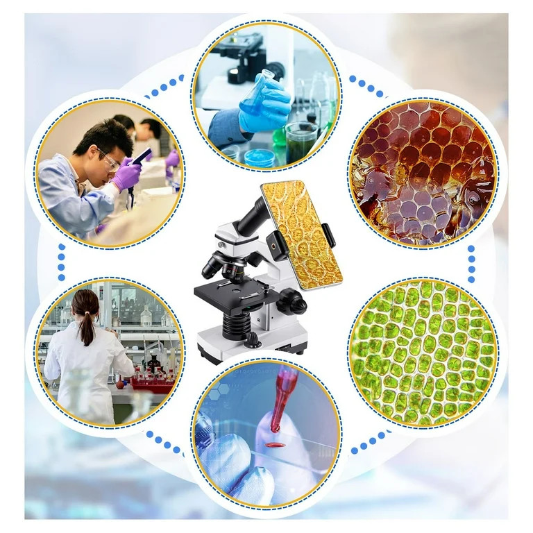 BEBANG 100X-2000X Microscopes for Kids Students Adults, Microscope with Slides Set, Phone Adapter... | Walmart (US)
