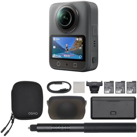 DJI Osmo 360 Camera Adventure Combo, Waterproof 360° Action Camera with 1-Inch 360° Imaging, Ex... | Amazon (US)