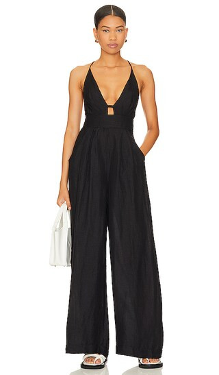 Emma Jumpsuit in Black | Revolve Clothing (Global)