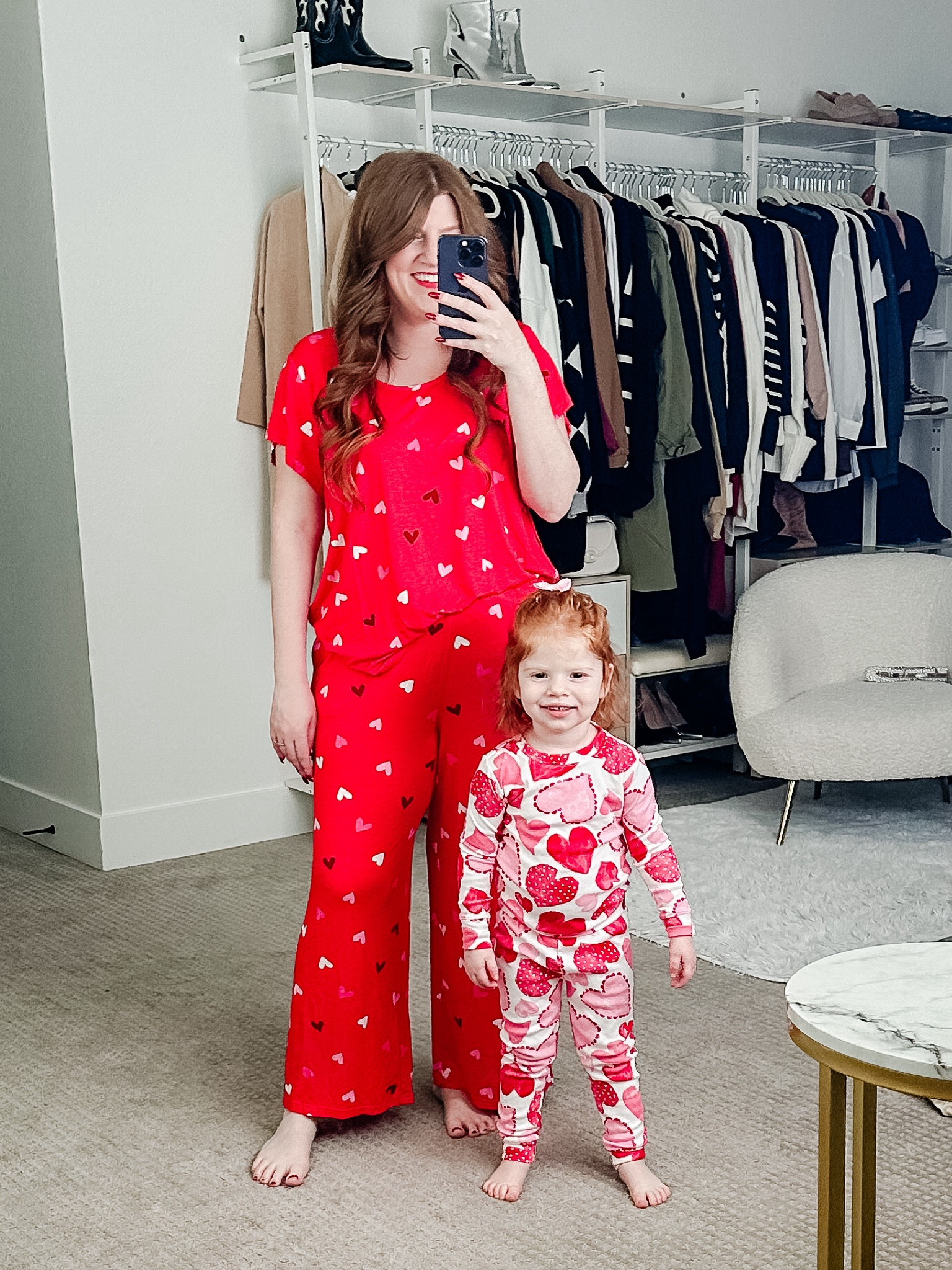 Valentine’s Day pajamas for mommy and me! Pajama set. Valentine’s Day outfit. 

#LTKSeasonal #LTKfindsunder50