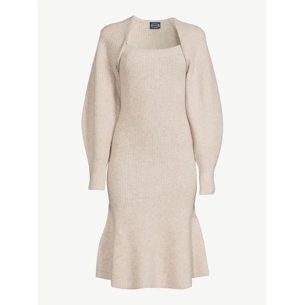 Scoop Women's Square Neck Sweater Dress - Walmart.com | Walmart (US)