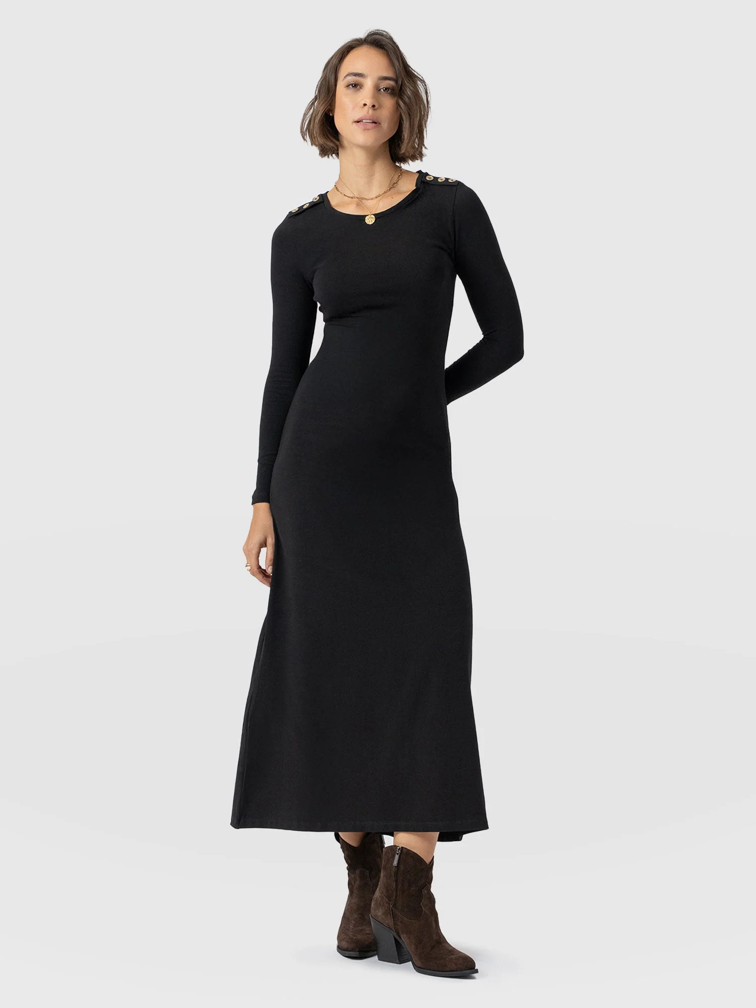 Runway Maxi Dress - Black | Saint + Sofia