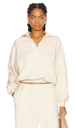 Layne Half Zip Pullover in Bone White | Revolve Clothing (Global)