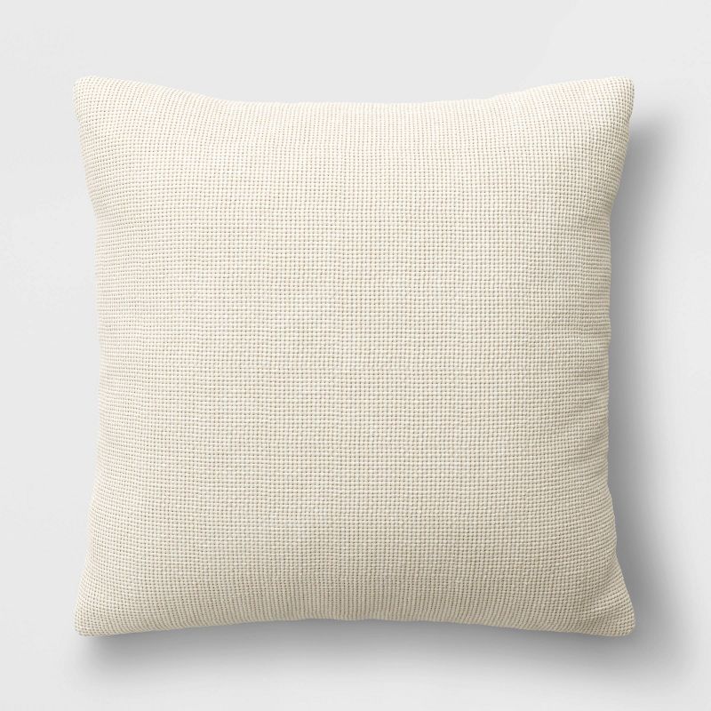 Oversized Basketweave Heathered Square Throw Pillow - Threshold™ | Target
