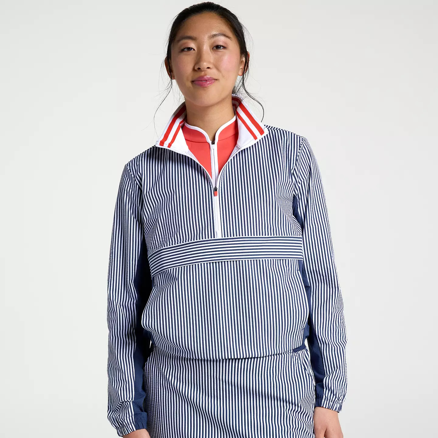 Walter Hagen Women's Performance 11 Seersucker 1/4 Zip | Golf Galaxy