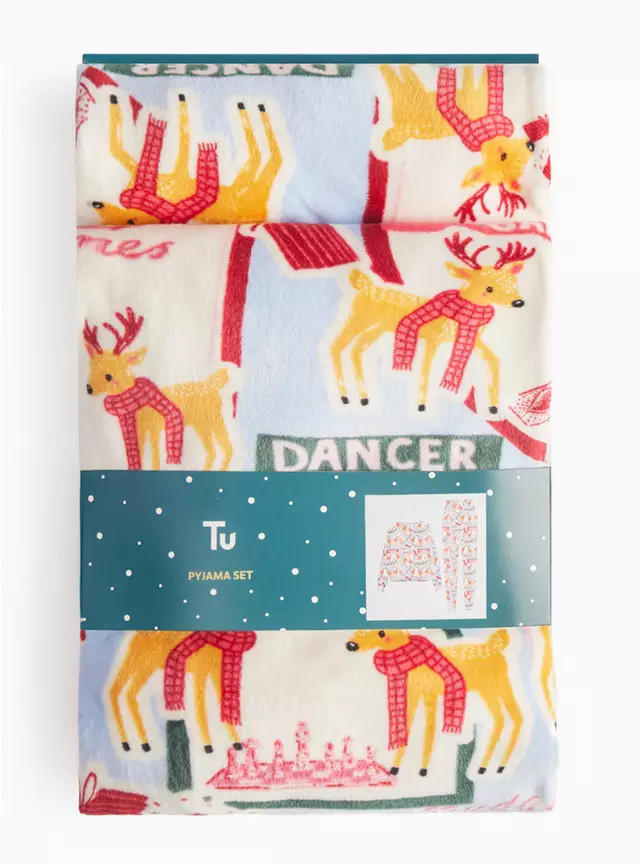 Matching Family Women's Christmas Reindeer Games Print Pyjamas XL | Tu Clothing