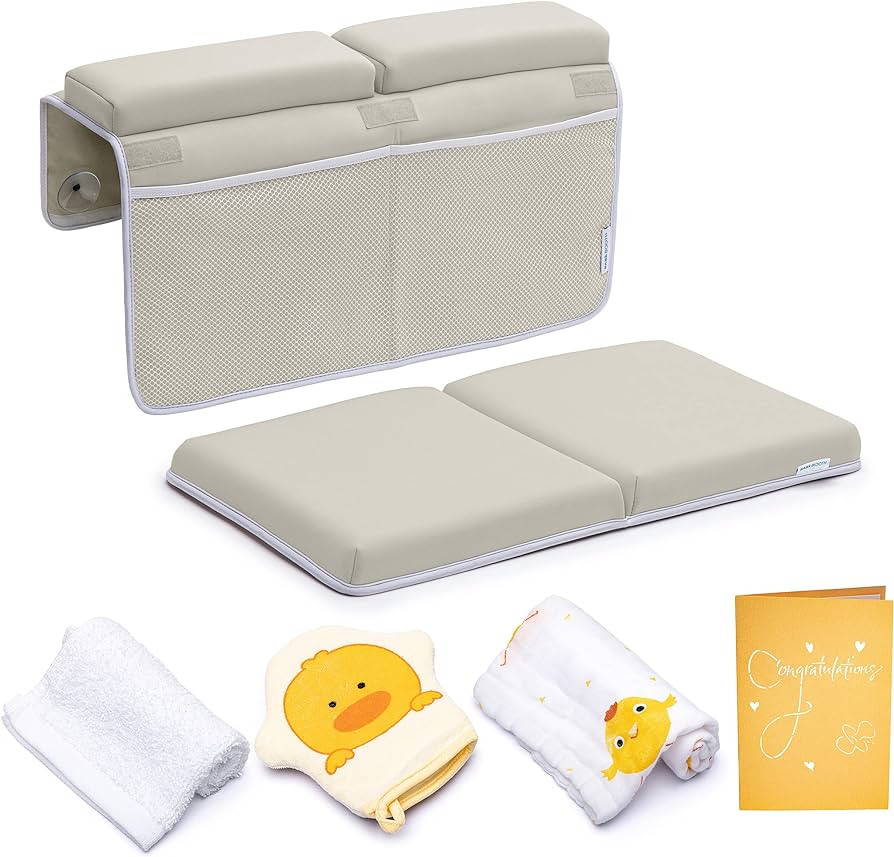 Bath Kneeler with Elbow Rest Pad Set, 1.75 inch Thick Kneeling Pad and Elbow Support for Knee Arm... | Amazon (US)