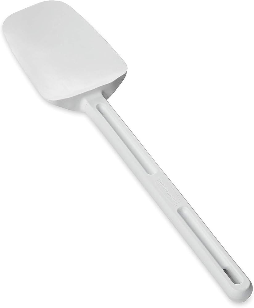 Rubbermaid Commercial Spoon-Shaped Spatula, 13 1/2 in, White - Includes one each. | Amazon (US)