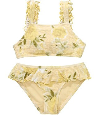 GB Big Girls Merrow Edge Ruffle Two Piece | Dillard's | Dillard's