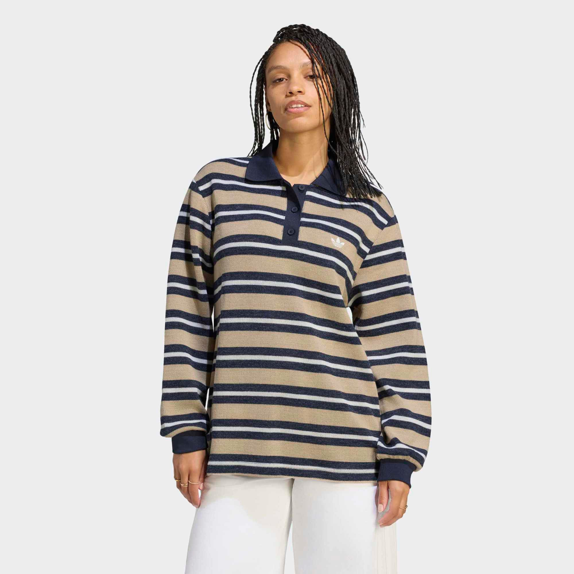 adidas Originals Women's Stripe Knitted Polo | DICK'S Sporting Goods