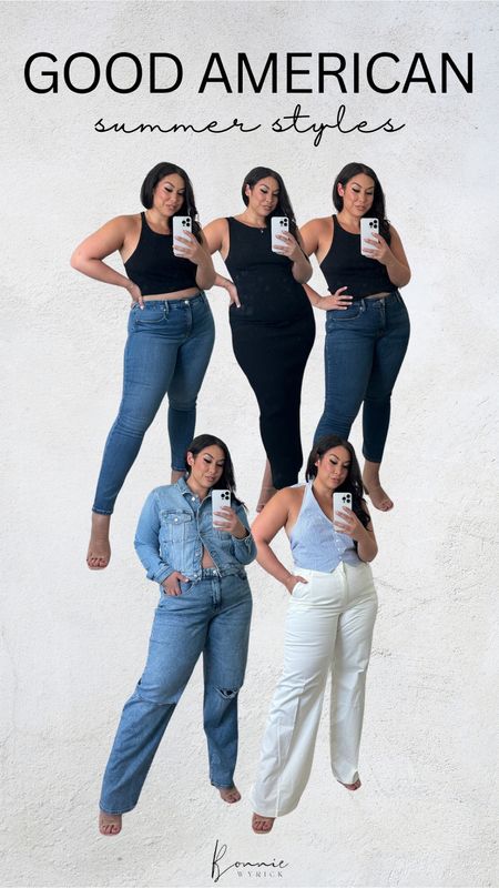 Good American summer styles 🤍
-
-
-
midsize curvy fashion, curve friendly jeans, good American denim, supportive jeans, skinny jeans, 90s baggy jeans, straight jeans

#LTKMidsize #LTKStyleTip