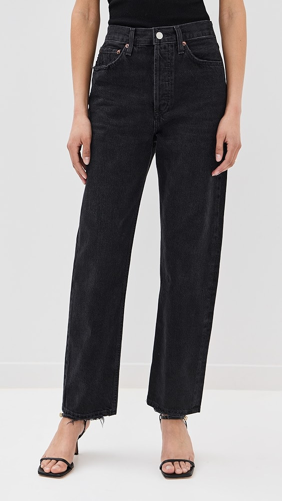 90 Mid Rise Straight Jeans | Shopbop