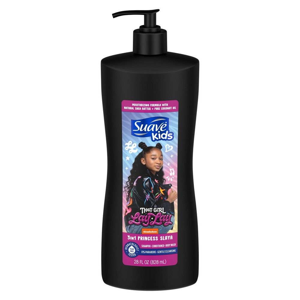 Suave Kids' That Girl Lay Lay 3-in-1 Pump Shampoo + Conditioner + Body Wash - Princess Slaya - 28 fl | Target