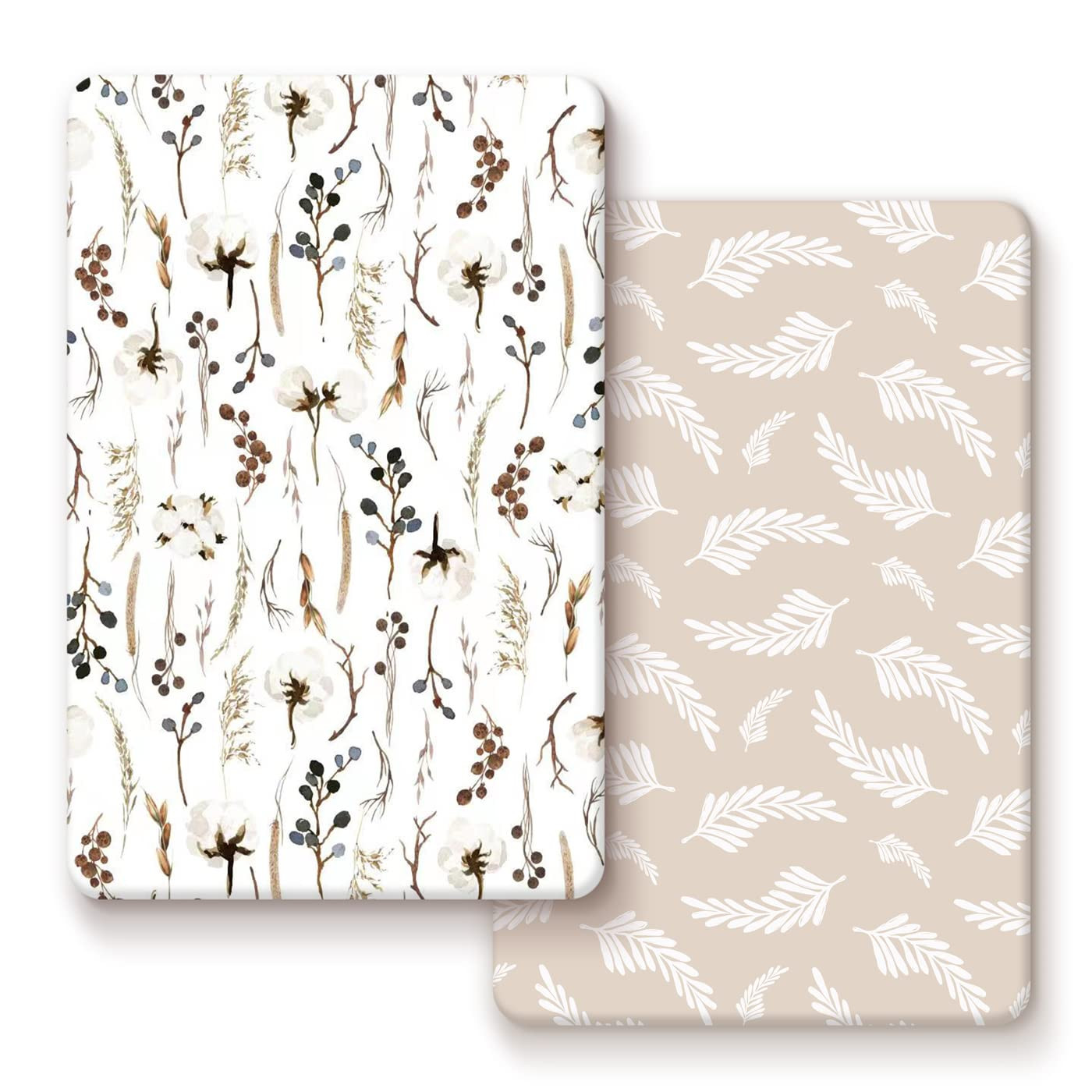 Stretch Ultra Soft Jersey Knit Fitted Pack n Play Sheets Set 2 Pack, Fit Portable/Mini Cribs Shee... | Amazon (US)