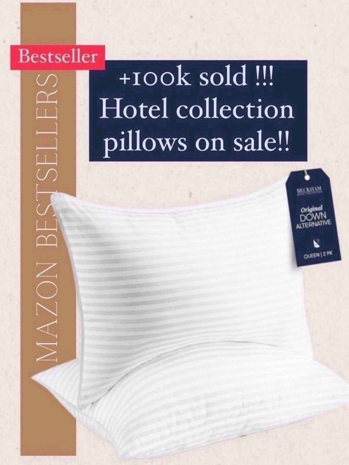 popular deal!!!

This hotel collection pillow has been a most loved bestseller and if you are in the market for new pillows then you should take a look.  There is a deal on it right now