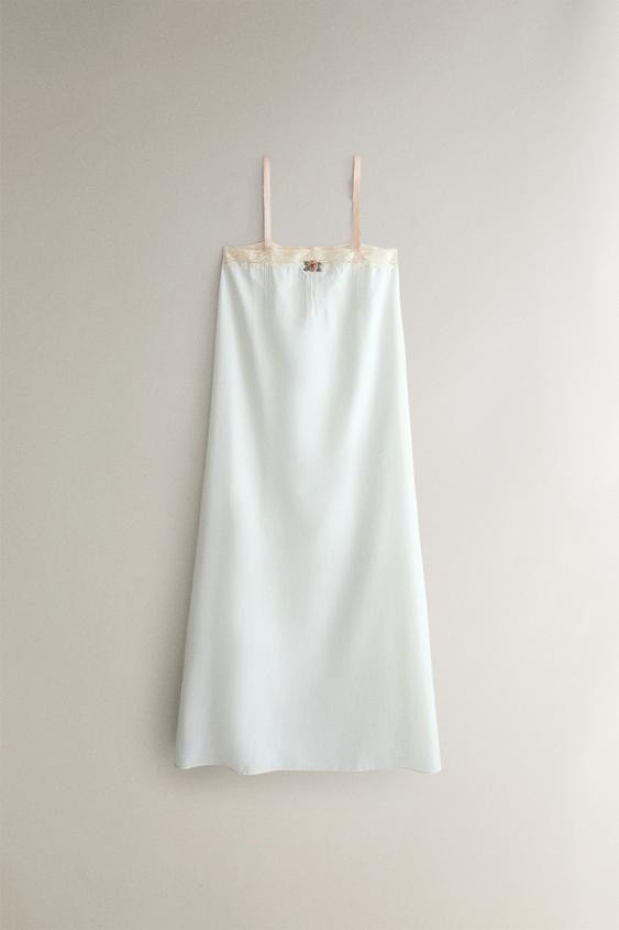 LACE AND FLORAL NIGHTGOWN | Zara US