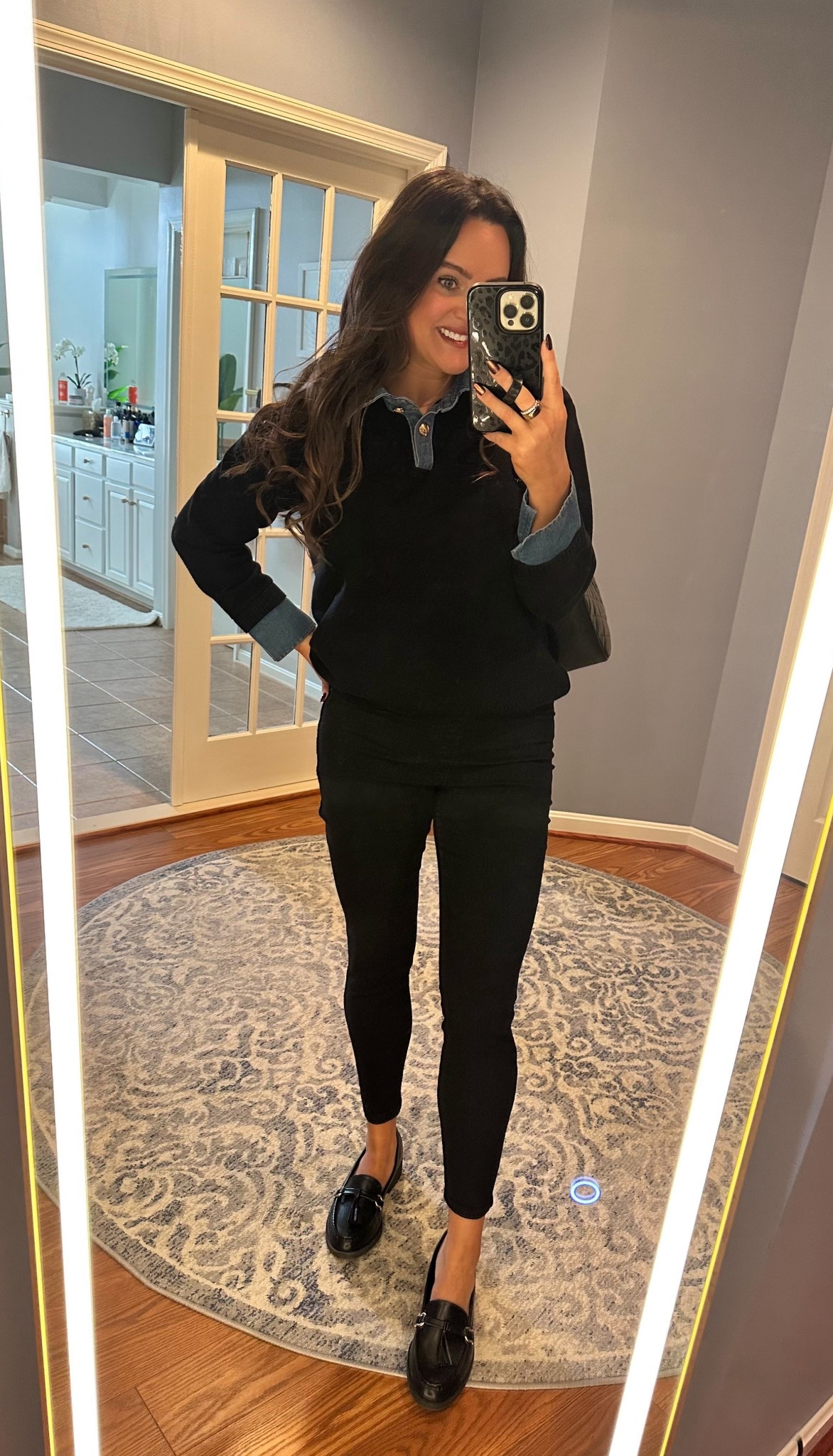 Couldn’t love this sweater more! Took my normal medium 🖤

#LTKSeasonal #LTKFindsUnder50 #LTKootd