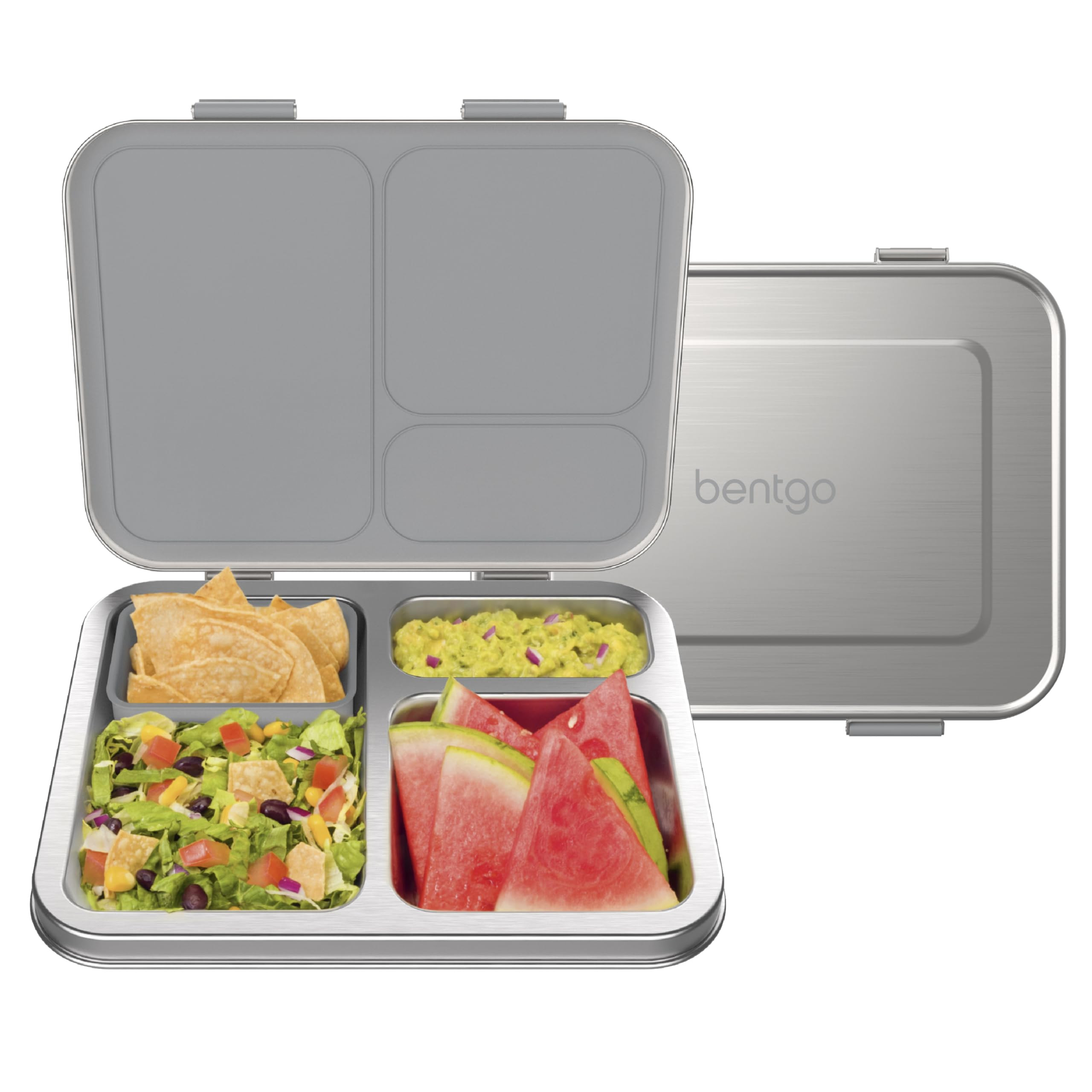 Bentgo® Kids Stainless Steel Leak-Resistant Lunch Box - Bento-Style Redesigned in 2022 w/Upgrade... | Amazon (US)