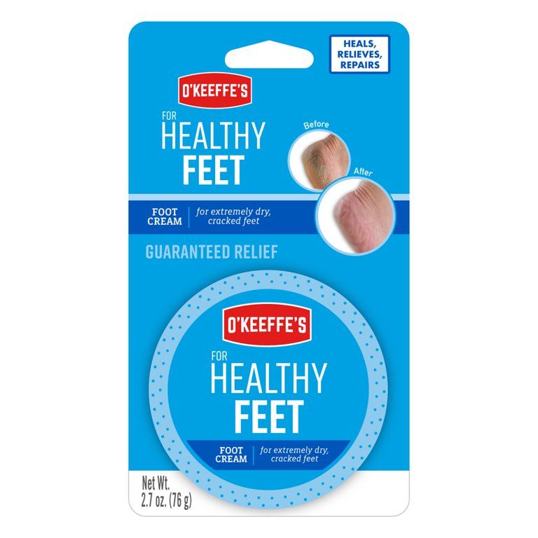 O'Keeffe's Healthy Feet Cream, 2.7 oz Jar for Extremely Dry, Cracked feet | Walmart (US)