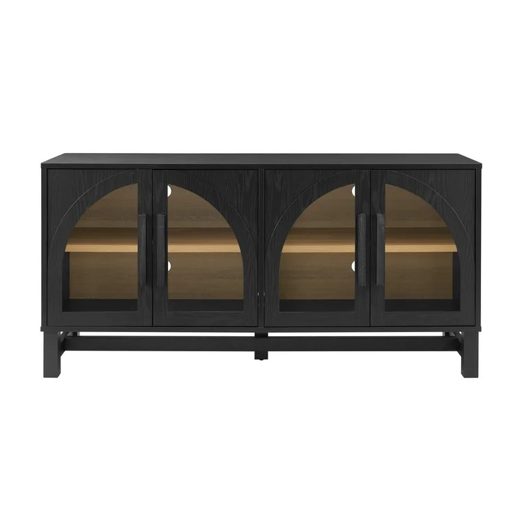 Better Homes & Gardens Juliet Arc TV Stand for TVs up to 65”, Black Wood Finish | Walmart (US)