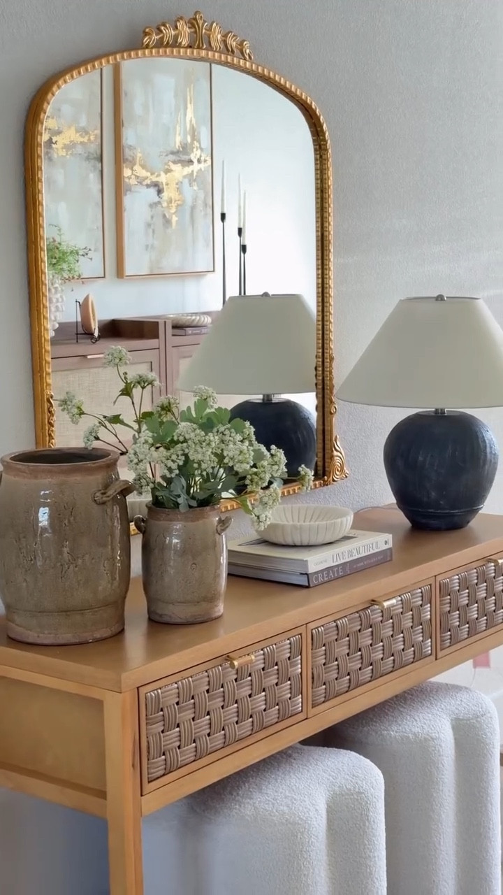 Spring reset, but keep it practical 🌸✨

Added a lamp for warm light and a few florals for freshness—simple swaps that instantly make the console table feel brighter and more put together without overthinking it.


#LTKSeasonal #LTKHome