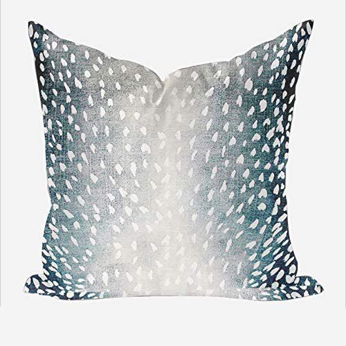Popeven Antelope Aqua Pillow Cover with Zipper Square Euro Sham or Lumbar Pillow Cushion Pillow C... | Walmart (US)