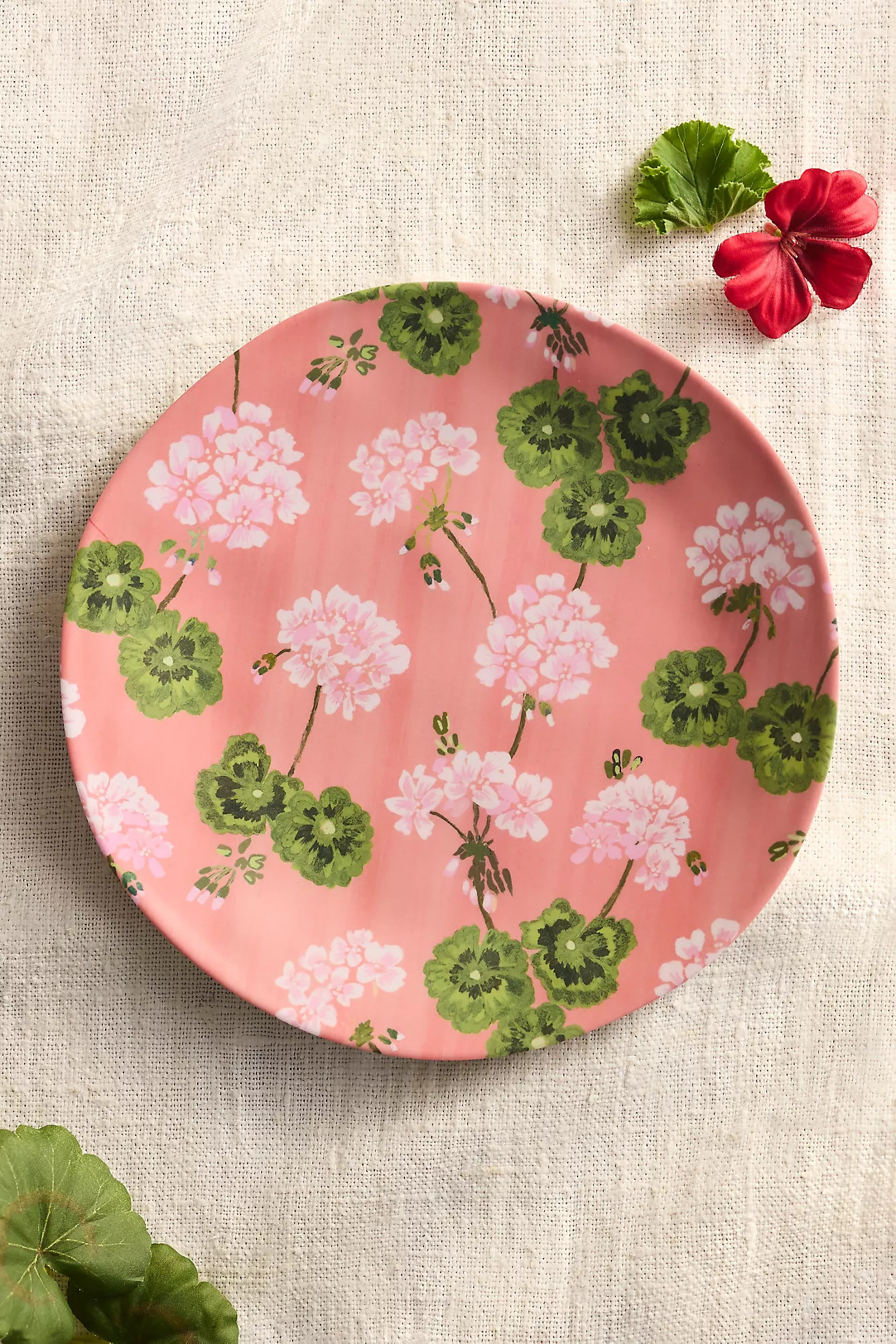 Floral Melamine Dinner Plates, Set of 4 | Anthropologie (US)