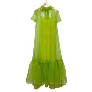 Staud Calluna Maxi Dress In Kiwi Green Small NWT | Poshmark