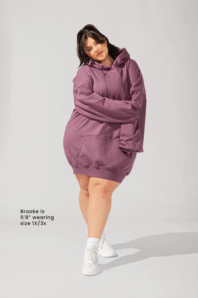 Long Cloud Hoodie - Deep Plum | POPFLEX