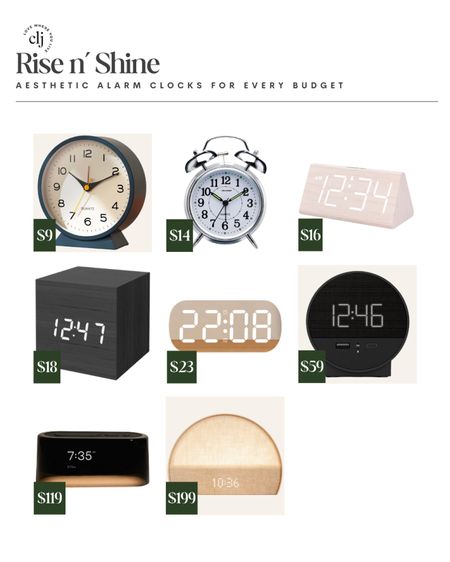 Aesthetic alarm clocks for every budget! 

#LTKhome #LTKstyletip #LTKfindsunder50