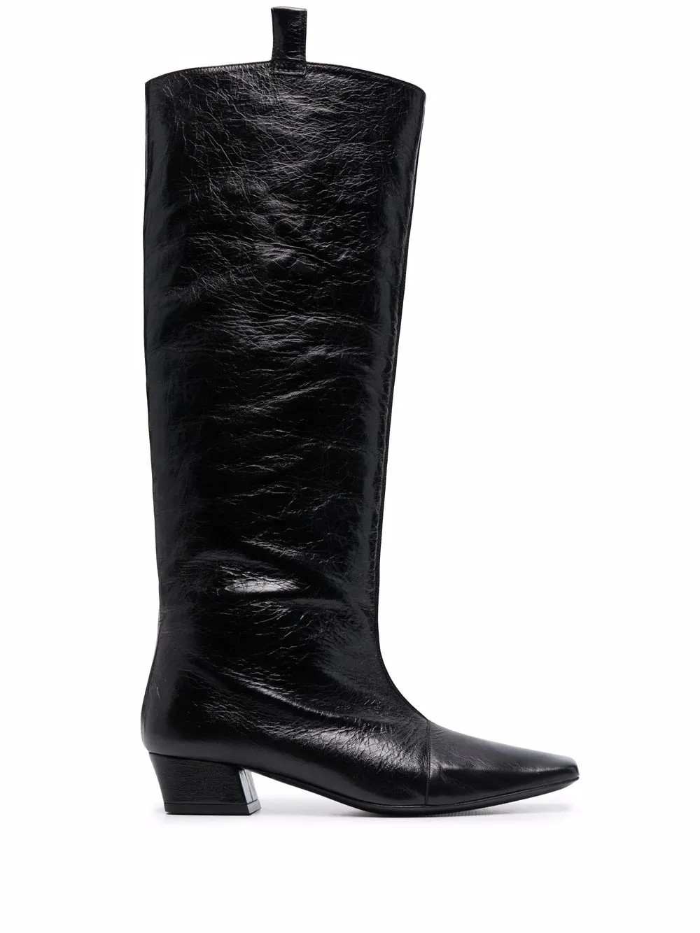 BY FAR Remy 褶饰效果皮质及膝靴 - Farfetch | Farfetch (CN)