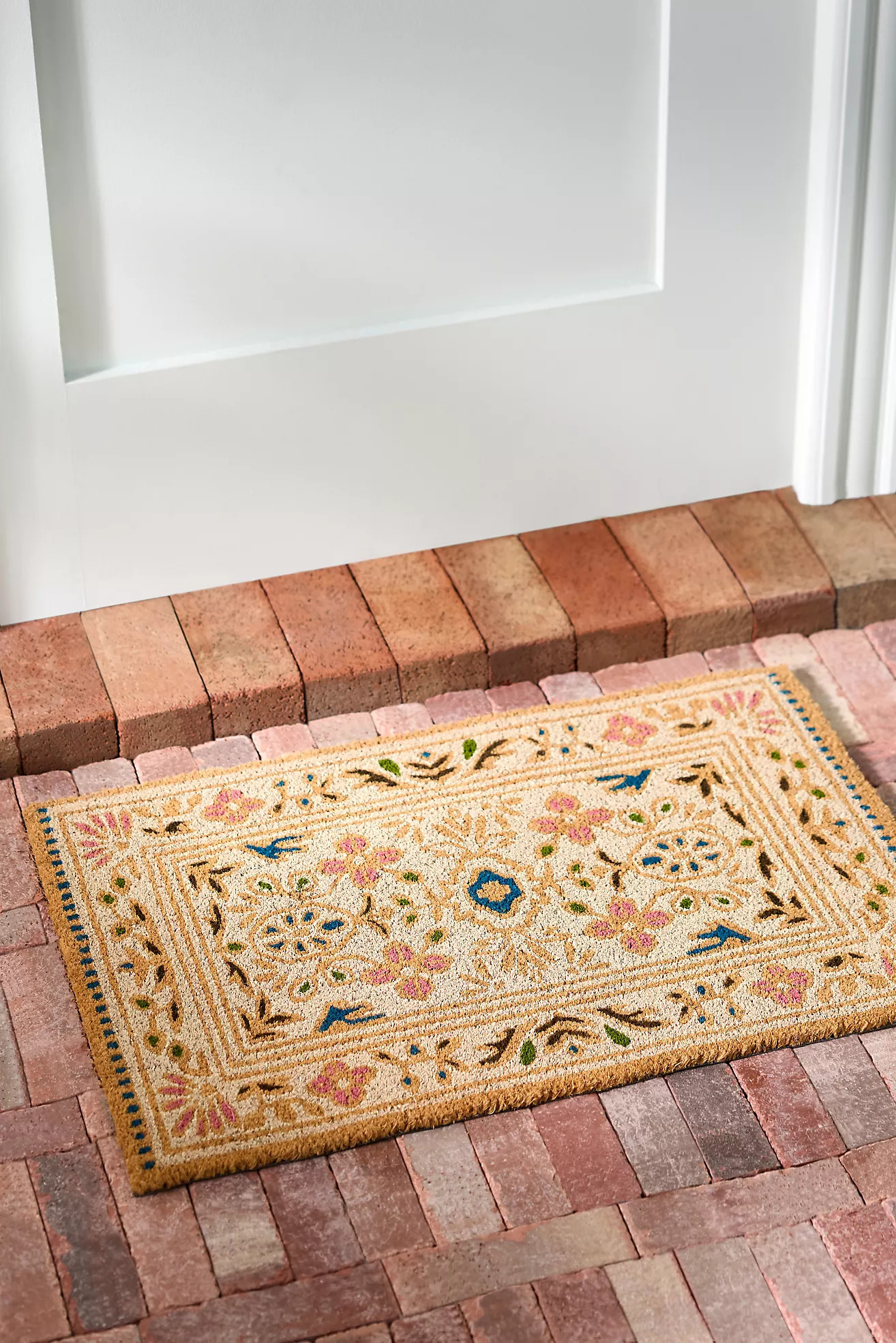 Cordell Coir Printed Doormat | Anthropologie (US)
