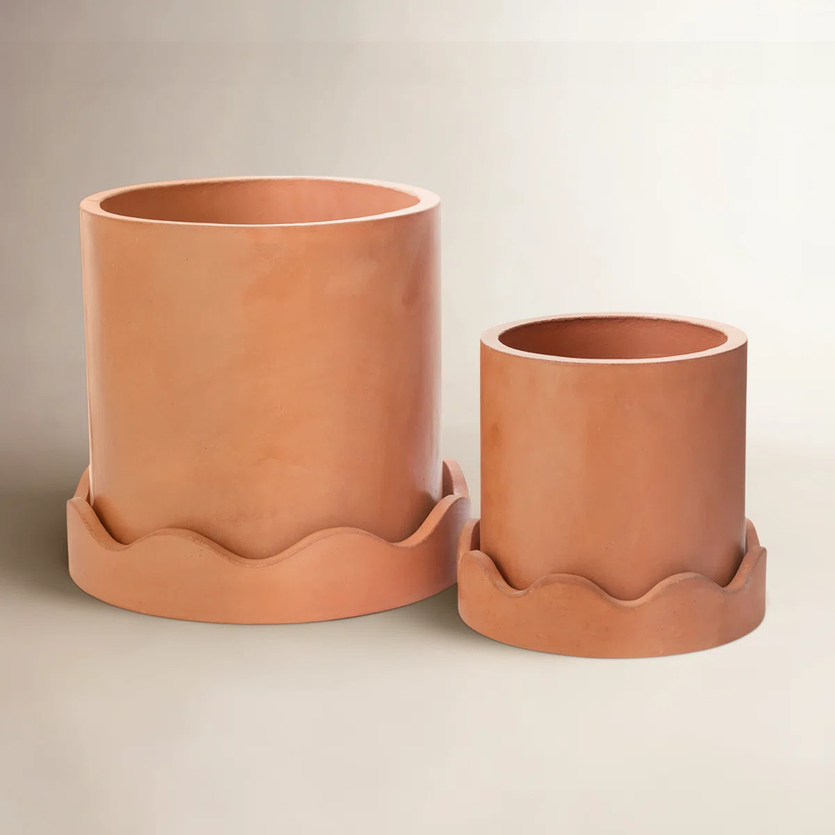 2-Piece Cylinder Concrete Pot Planter | Wayfair North America
