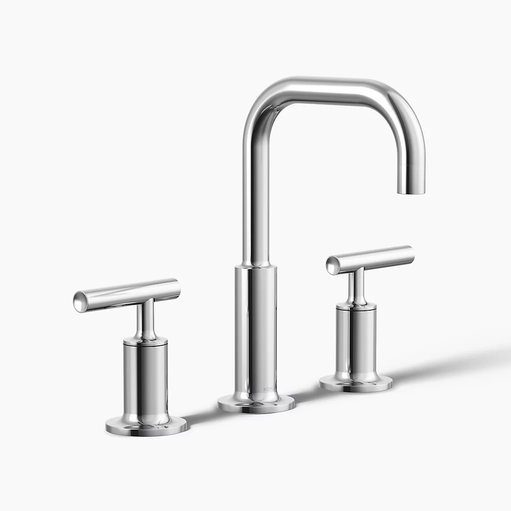 Widespread bathroom sink faucet with Lever handles, 1.2 gpm | Kohler