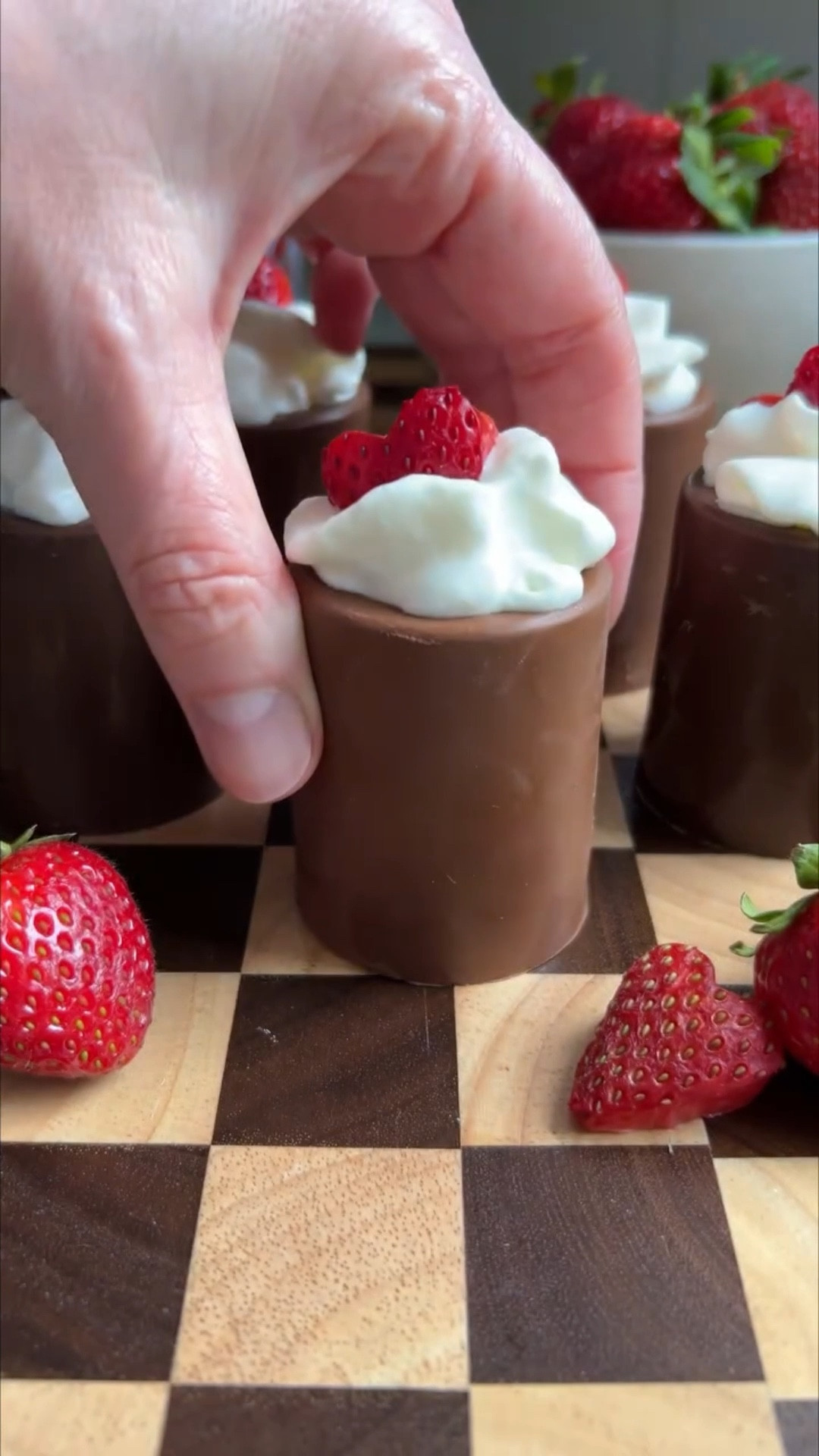 Like this video & comment SHOT (does not need to be all caps) and I’ll DM you links to the shot mold and strawberry cutters.

Make sure you’re following to receive the link correctly and don’t forget to check your requests / hidden folders.

How fun are these edible chocolate shot glasses for Valentine’s Day?

I used: 
Strawberry @baileysofficial 
@ghirardelli melting wafers
@reddiwip 

Simply melt chocolate, pour into mold and tap on the counter to release any bubbles. Allow chocolate to harden and gently pop out of the mold. Fill with shot of choice and top with whipped cream. Garnish with a strawberry heart for that extra wow factor. 

Follow me @thechicishchick for more Valentine’s Day recipes and party ideas.

#valentinesinspo #galentinesparty #galentinesday