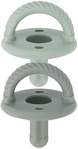 Itzy Ritzy Sweetie Soother Pacifier Set of 2 - Silicone Newborn Pacifiers with Collapsible Handle &  | Amazon (US)