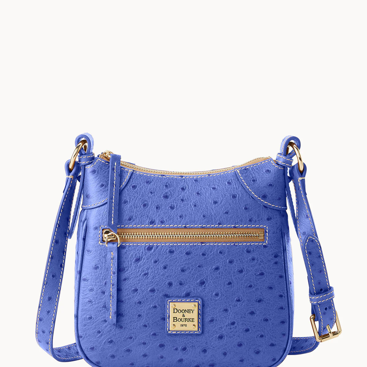 Ostrich Front Zip Crossbody | ILoveDooney