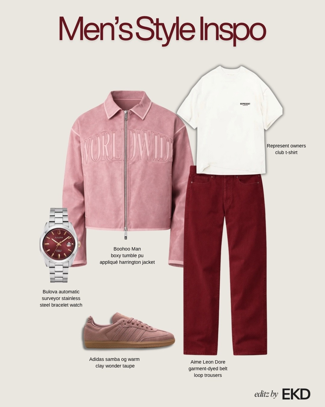 Burgundy spring mens style outfit inspo 🔥

#LTKSeasonal #LTKgrwm #LTKSpringSale