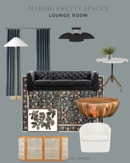 Shop my moody lounge room mood board!
Lounge room, coffee table, artwork, area rug, Loloi, amazon curtains, light fixture, lamp, couch, end table, swivel chair

#LTKhome #LTKSeasonal #LTKstyletip